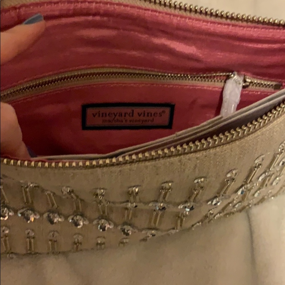 Vineyard Vines Beaded Canvas Clutch - Picture 5 of 8